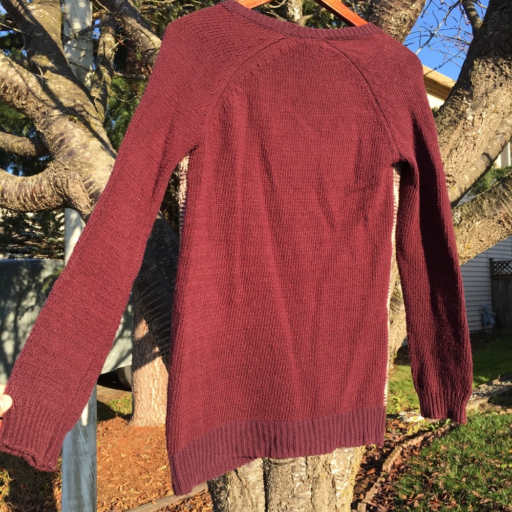 Purple/beige cardigan with pockets